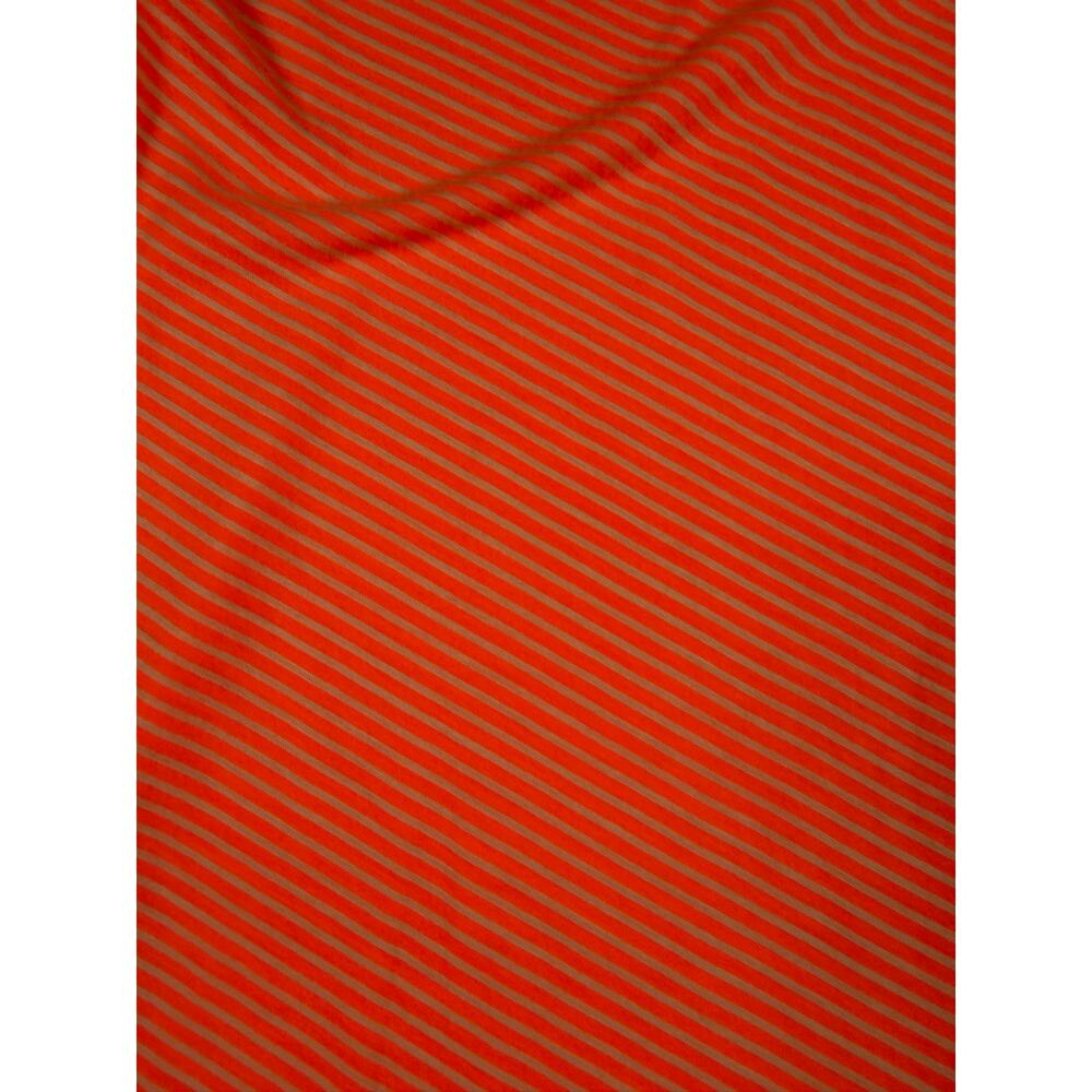 BCBGMAXAZRIA Neon Coral Stripe Dolman Sleeve Top Small - Picture 5 of 8
